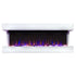Front view of the Touchstone 3 sided Chesmont Wall Mount Electric Fireplace