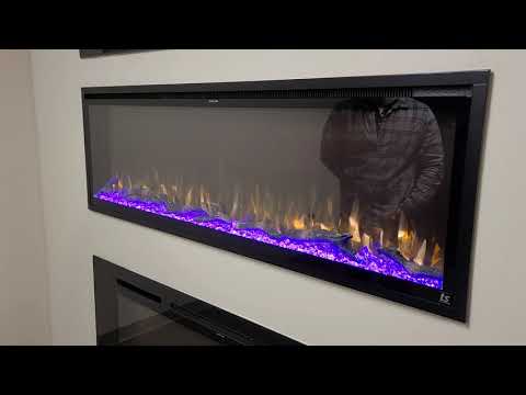 Sideline Elite Smart Forte 40 Inch Recessed Smart Electric Fireplace 80052 video