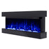 Touchstone Chesmont Wall Mount Black Electric Fireplace with mantel