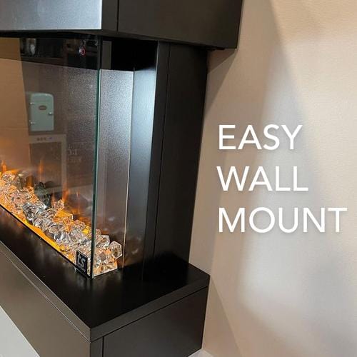 The easy wall surface Touchstone Chesmont electric fireplace simply attaches to the wall