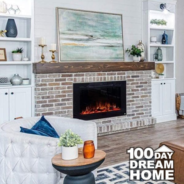 	Forte 80006 40 inch Recessed Electric Fireplace featured on 100 Day Dream Home.
