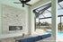 Sideline Indoor Outdoor Electric Fireplace in Florida sunroom