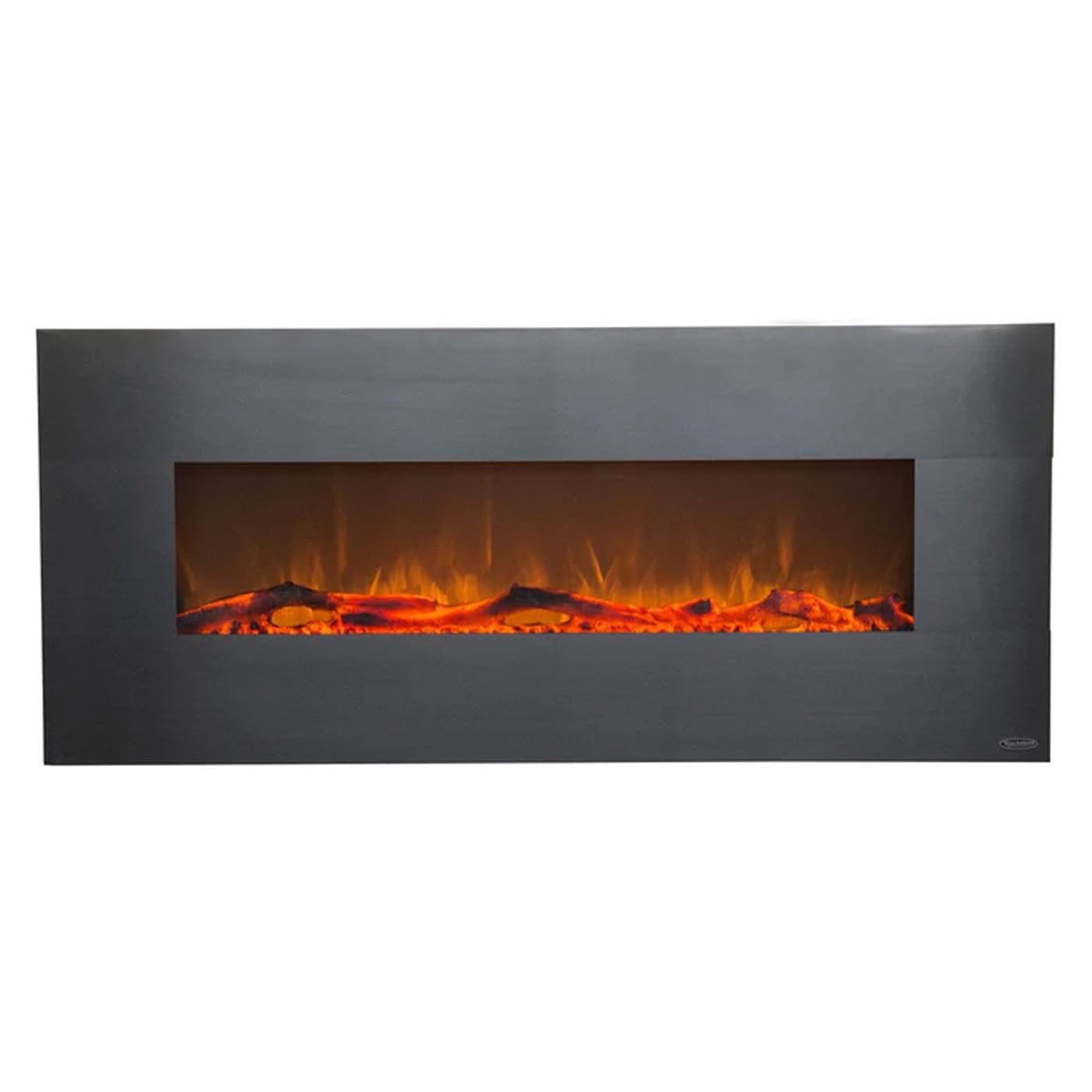 Touchstone Onyx Stainless Wall Mount Electric Fireplace