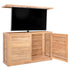 TechTeak 70066 Outdoor Swivel TV Lift Cabinet  pictured with Tv raised.