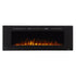 Touchstone Sideline 60 Electric Fireplace front view crystals orange flames