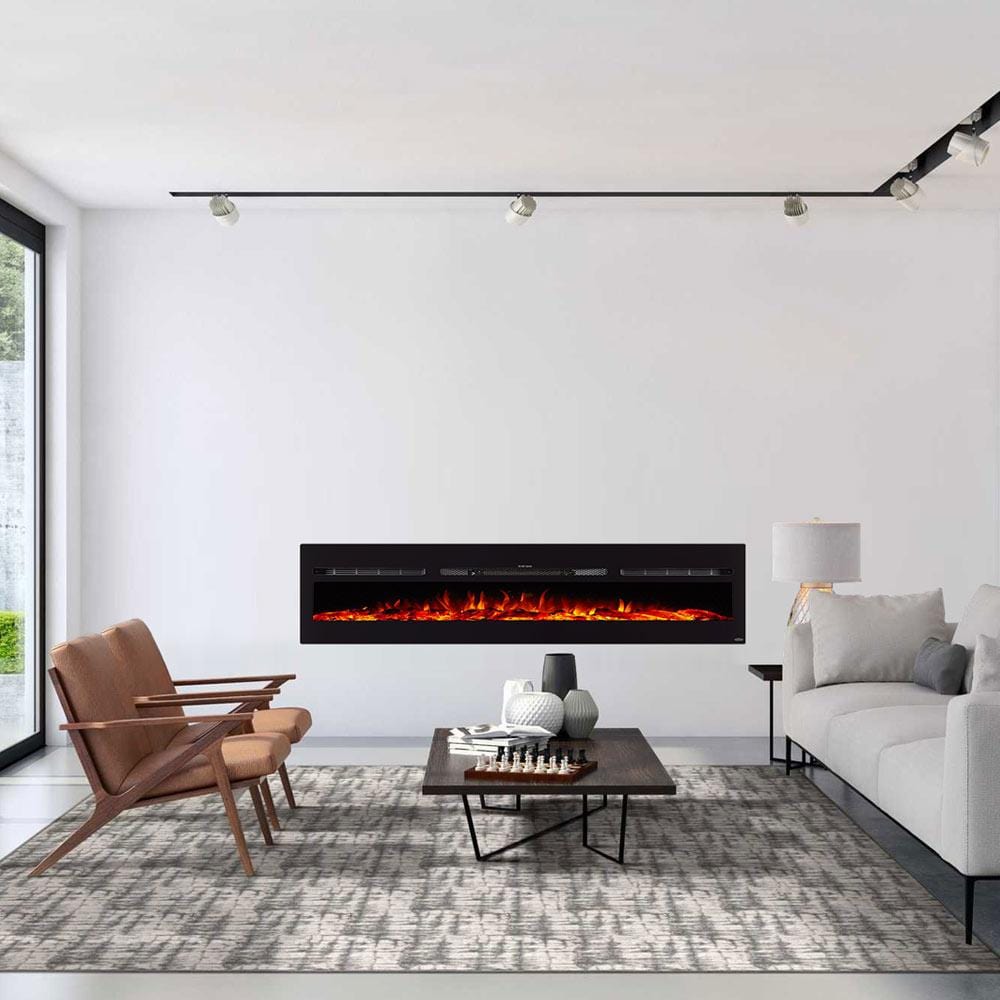 Sideline 84 Electric Fireplace in modern living room