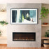 Touchstone Sideline Elite Electric Fireplace in clay paint finished wall by @van_vanessa