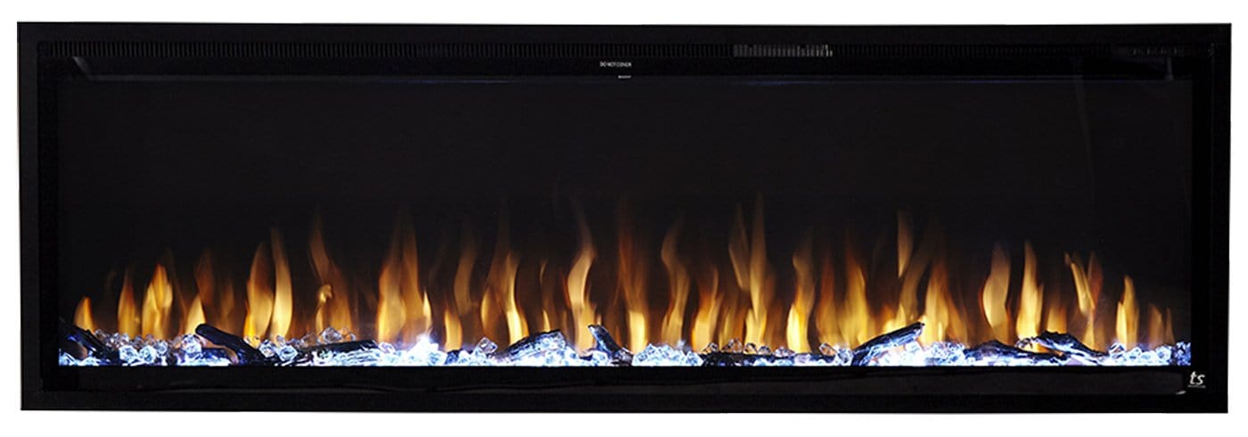 front view of the Touchstone Sideline Elite 60 Electric fireplace