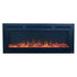 Touchstone Sideline Steel 50 80013 Electric Fireplace shown from the front.